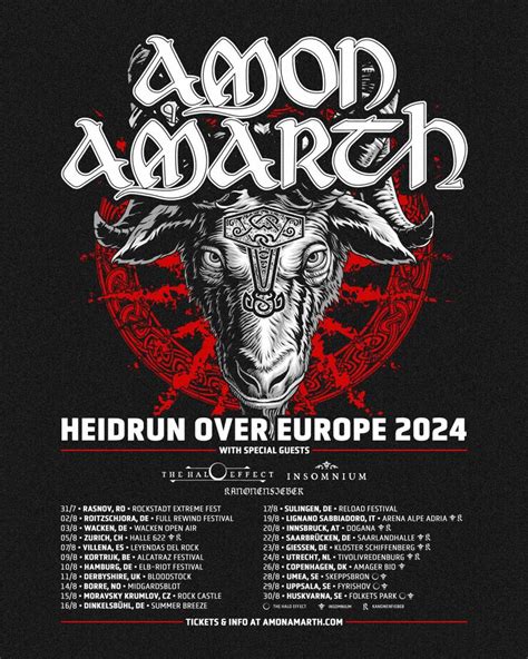 Amon Amarth - Europe Tour 2024 - 23/08/2024 - Giessen - Kloster ...