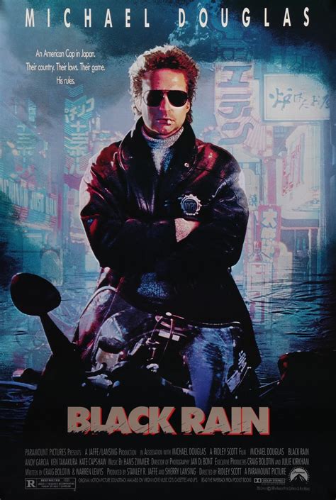 Black Rain (1989) | Black rain movie, Movie posters, Movie posters vintage