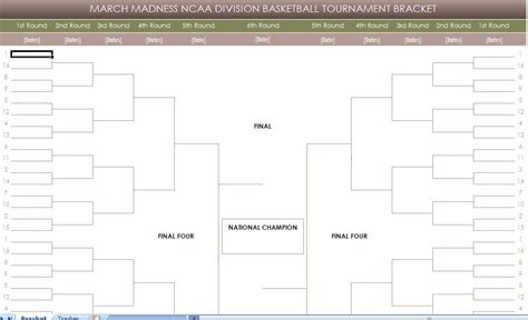 Free Printable March Madness NCAA Brackets | printable free march ...