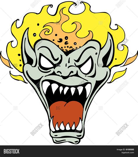 Demon Face Vector & Photo (Free Trial) | Bigstock