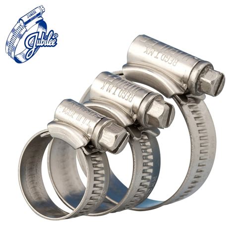 Premium Jubilee Hose Pipe Clips Stainless Steel Marine Grade SS316