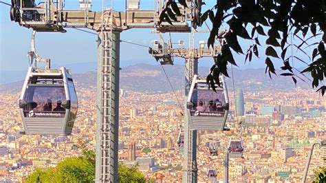 Awesome Barcelona Views! Riding The Montjuïc Cable Car - YouTube