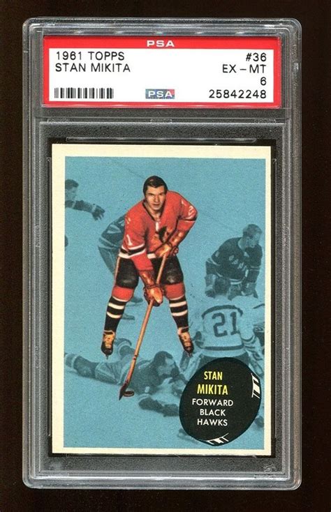 Auction Prices Realized Hockey Cards 1961 Topps Stan Mikita