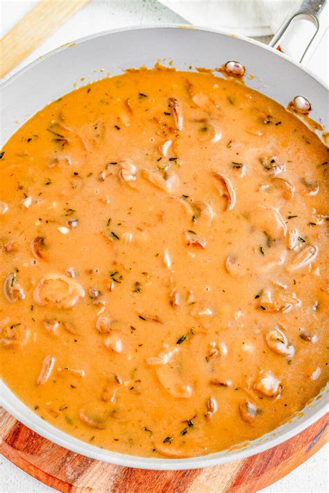 Quick and Easy Mushroom Gravy (No Drippings!) - Averie Cooks