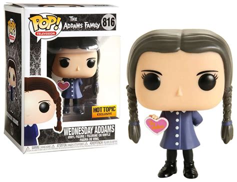 Funko The Addams Family POP Television Wednesday Addams Exclusive Vinyl Figure 816 Valentine ...