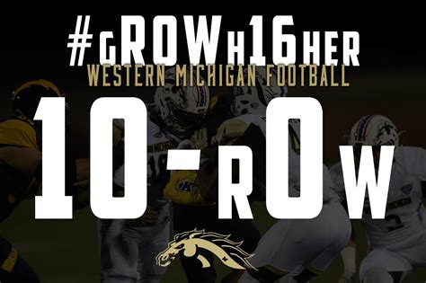 WMU Football on Twitter: "10-0!!! Come watch the Broncos go for 11-0 on ...