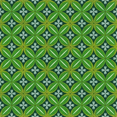 Seamless Green Batik Kawung Pattern Background, Seamless, Batik, Pattern Background Image And ...