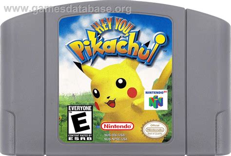 Hey You, Pikachu - Nintendo N64 - Artwork - Cartridge