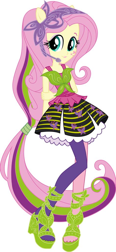 V2 Rainbow Rocks Fluttershy Vector by icantunloveyou on deviantART | Little pony, Mlp my little ...