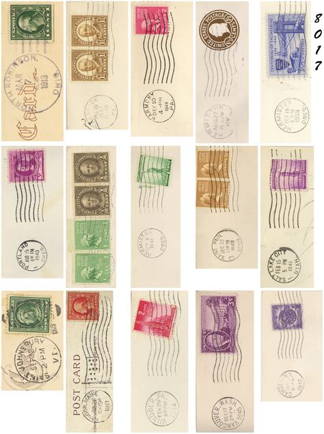 Vintage Stamp Cancellations Mini 15 Free Stock Photo - Public Domain Pictures