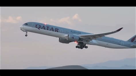 QATAR 🇶🇦 Airbus A350-1000 Takeoff From LAX to Doha - YouTube