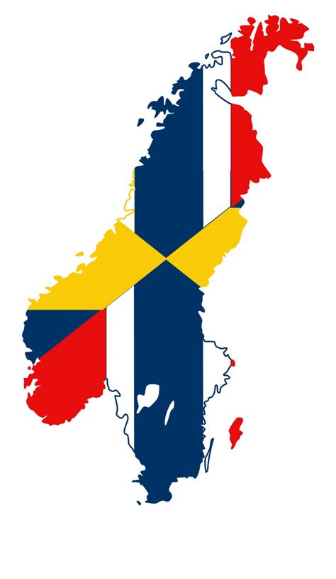 Sweden Norway Flag Map Png Download Flag Map - Clip Art Library