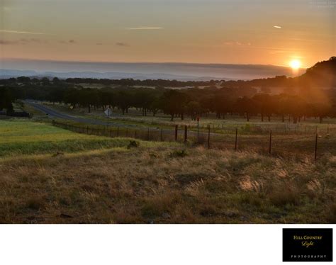 Sunrise over Summers Ranch at Enchanted Rock - Hill Country Light Photography