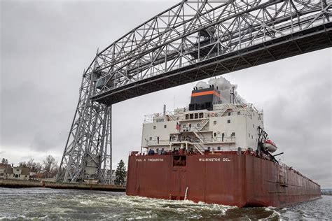 Paul R Tregurtha Under Duluth lift Bridge Photograph by Paul Freidlund ...