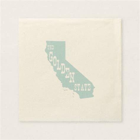 California State Motto Slogan Paper Napkin | Zazzle