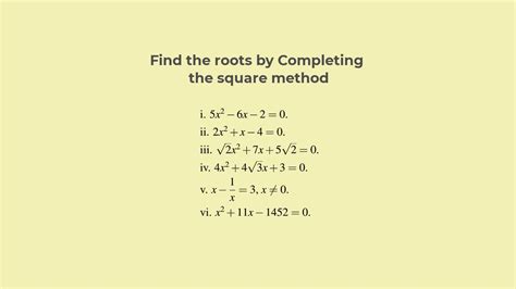 Completing the Square Calculator- Method, Explanation and Problems | Still Education