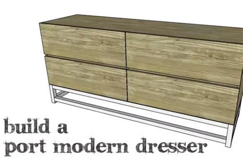 Modern Dresser – Free Woodworking Plan.com