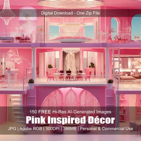 Pink Architecture - 150 AI-generated Images