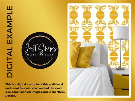 Mid-century Modern Wall Decals Vinyl Wall Decal Removable - Etsy