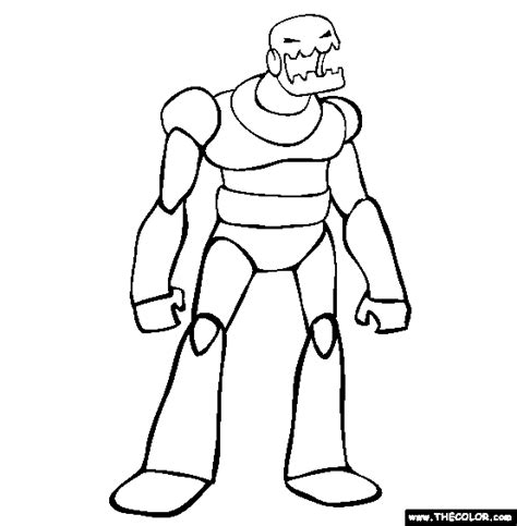 Evil Robot Coloring Pages