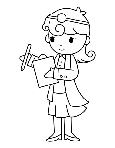 Printable Female Doctor Coloring Page