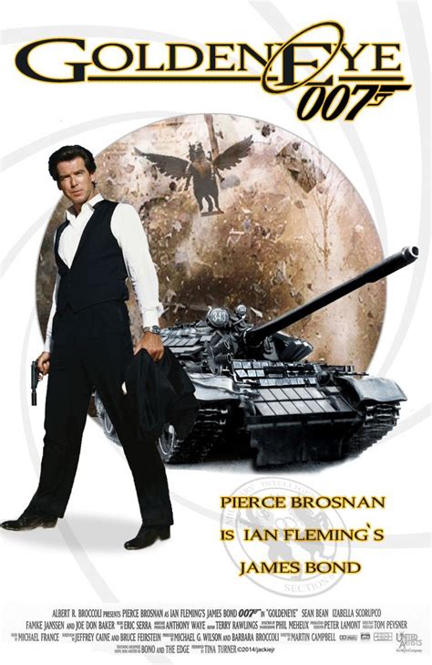 Pierce Brosnan is James Bond in Goldeneye. Artwork by jackiejr. | James ...