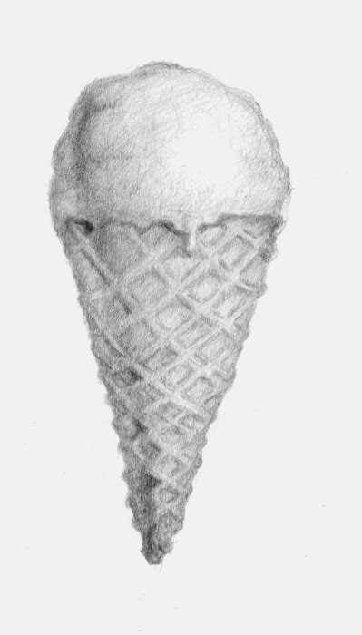 Ice Cream Pencil Drawing at PaintingValley.com | Explore collection of ...