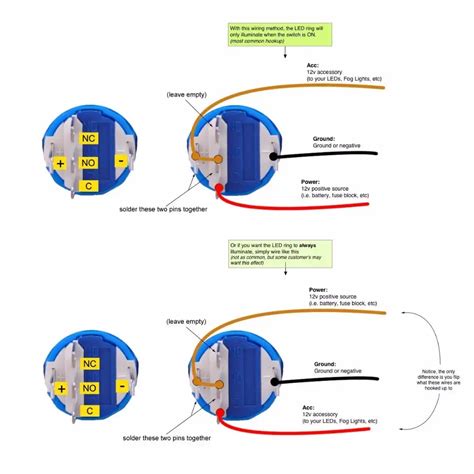 4 Pin Push Switch Wiring Diagram