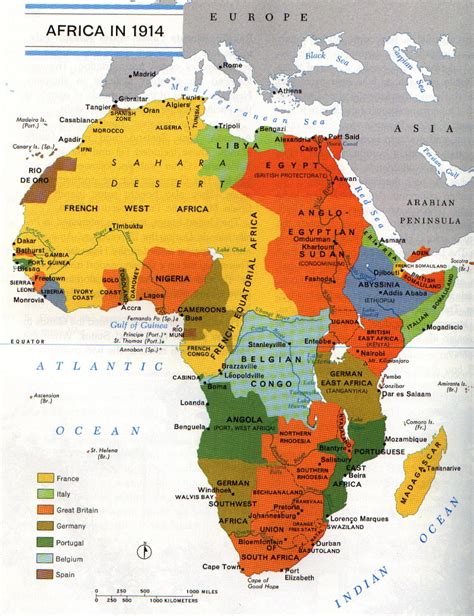 Africa at the dawn of World War 1, 1914 - Maps on the Web