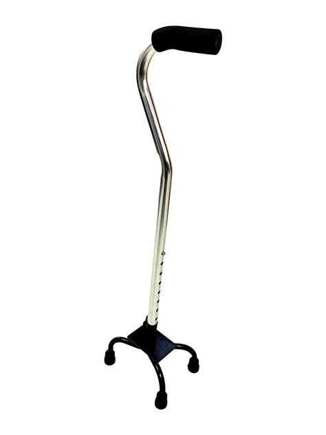 High Quality Adjustable Large Base Quad Walking Cane Aid Support Walking Stick - Walmart.com ...