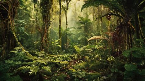 Foresta Pluviale Lussureggiante E Tropicale, Immagine Di Una Giungla, Dżungla, Powerpoint Della ...