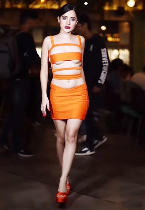 Urfi Javed Gets Trolled For Wearing Orange Cut Out Dress Amid Pathaan ...