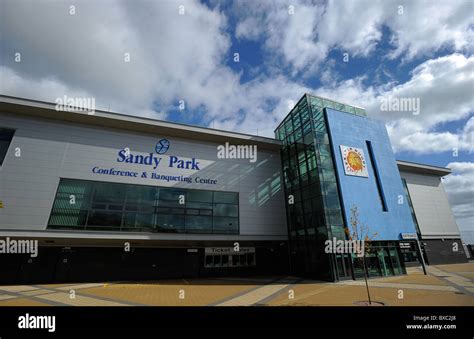 Sandy Park, the home of Exeter Chiefs Rugby Club, in Exeter, Devon ...