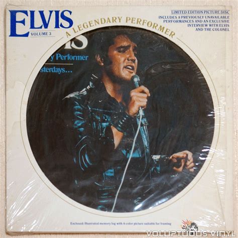 Elvis Presley – A Legendary Performer - Volume 3 (1978) Picture Disc – Voluptuous Vinyl Records