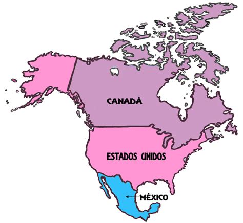 COMO ESTAR EN CLASE: MAPA POLÍTICO DE AMÉRICA DEL NORTE