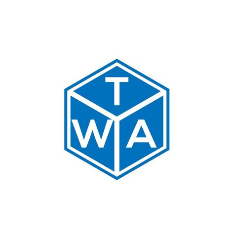 TWA letter logo design on black background. TWA creative initials letter logo concept. TWA ...