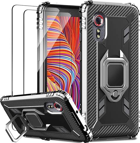 IMBZBK Cover for Samsung Galaxy Xcover 5 Case + [2 Pack] Screen ...