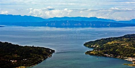 The Beauty of Lake Toba Which is a Caldera Lake Comes from an Ancient Volcanic Eruption. North ...