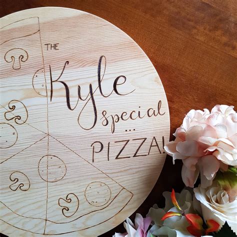 Pizza board custom pizza design pizza gift serving platter | Etsy