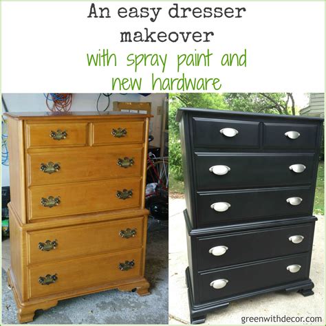 A dresser makeover with spray paint – Green With Decor | Diy dresser ...