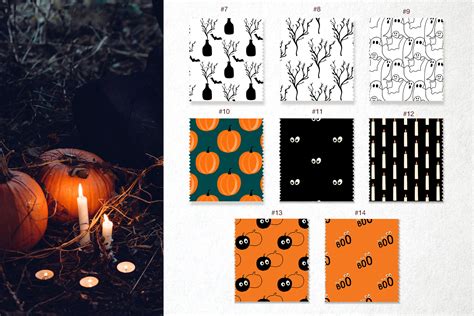 Halloween Pattern Collection By ViktoriaLapshyna | TheHungryJPEG