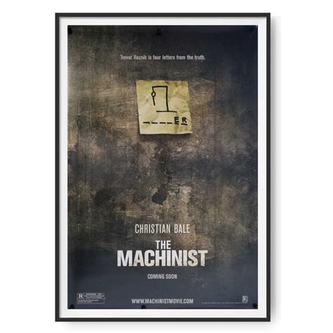 The Machinist (2004) Original US One Sheet Poster - Cinema Poster Gallery