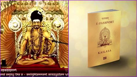 Swami Nithyananda Rolls Out E-Visa and Passport For Kailasa, His Own ...