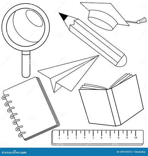 School Supplies Printable Template