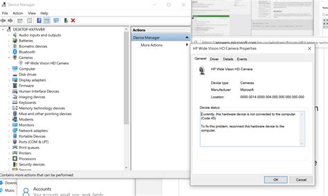 Windows 10 - HP ENVY_Wide Vision_HD Camera Disconnected_Device Not - Microsoft Community