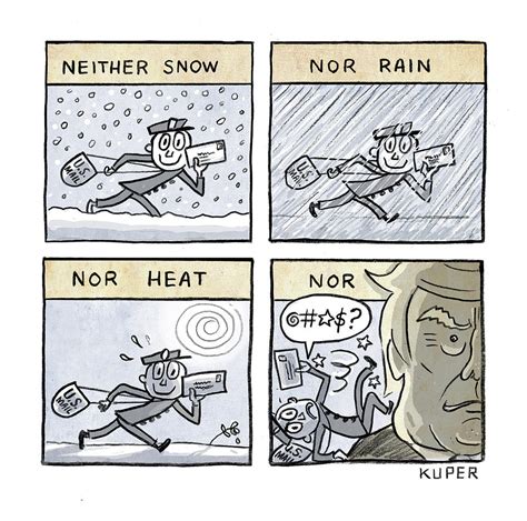 Neither Snow Nor Rain by Peter Kuper