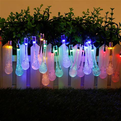 20/30LEDs Garden Dreamy Fairy Lights Solar String Lights ,Water Droplet ...