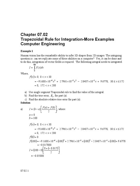 Trapezoidal Rule | PDF