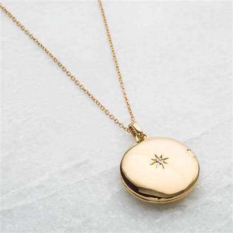 engraved initial locket necklace by carrie elizabeth jewellery | notonthehighstreet.com