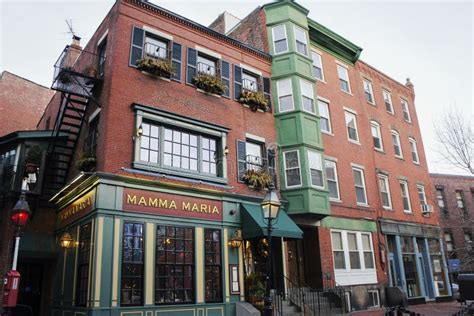 Mamma Maria Restaurant Anchors North Square Park In Boston S Italian North End Editorial ...
